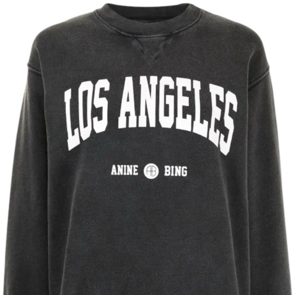 Anine Bing Black Los Angeles Sweatshirt